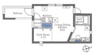 大森西テラス【1階】の間取り