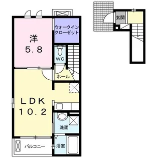 アクアーリオ【2階】の間取り