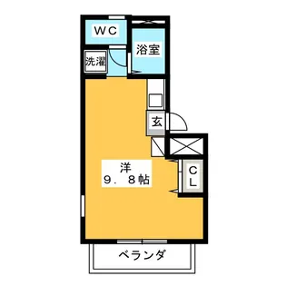 サンシャイン福原【1階】の間取り