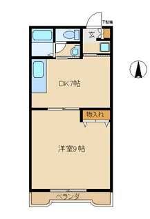 ラ・セゾン西城II【2階】の間取り