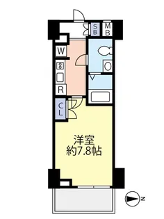 ジェノヴィア東日本橋駅前グリーンヴェール【10階】の間取り