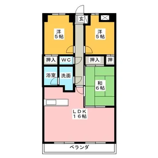 グレイス伸和【5階】の間取り