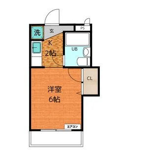 シーガル・ウエスト【4階】の間取り