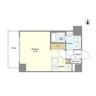 BPRレジデンス清澄白河【3階】の間取り