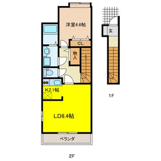 アリエッタ【2階】の間取り