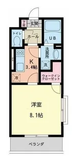 メルシーワン【3階】の間取り