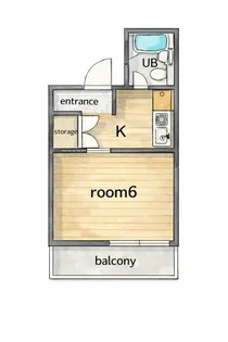 レイクパレス中村A棟【5階】の間取り