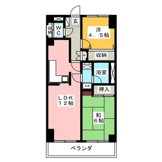 ダイヤグランデ根岸【3階】の間取り