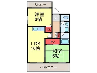 ボナール出戸【5階】の間取り