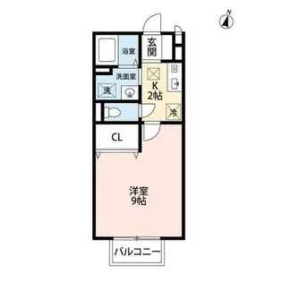 パークハウスヴェルデA【1階】の間取り