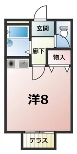 T-コーポ【1階】の間取り
