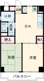 ウィングシティ立花【3階】の間取り