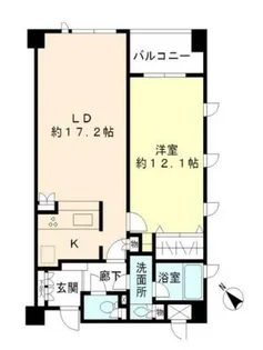 ヒューリック目黒三田【4階】の間取り