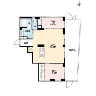 SOLUM世田谷砧-ソラム世田谷砧-【1階】の間取り