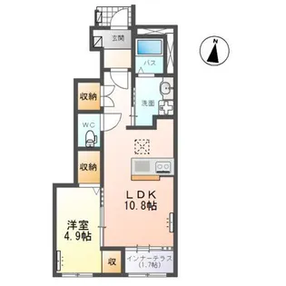 ソレイユII【1階】の間取り