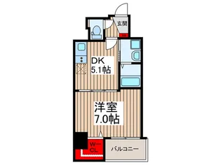 メルヴェーユ・押上【8階】の間取り