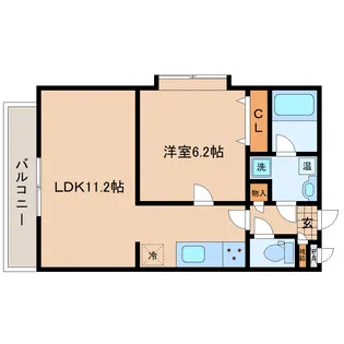 ソレアード小松島II【3階】の間取り