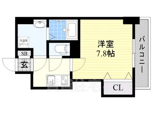 Glad Kishibe【2階】の間取り