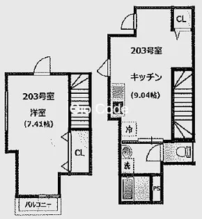 DAI MAISON 西新井【2階】の間取り
