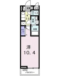 アクティーフ上新井【1階】の間取り