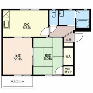 マ メゾン ソシア【1階】の間取り