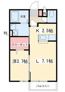 レアハレ南台【2階】の間取り