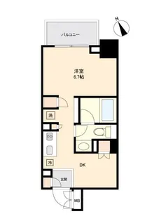 プライマル杉並方南町【5階】の間取り