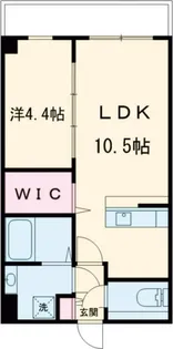 MODERN PALAZZO文教通り【2階】の間取り