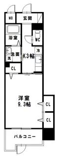 グランクリュ佐古 EAST【4階】の間取り