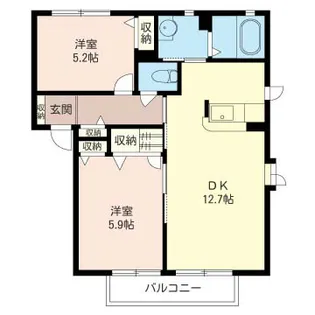 Calf Bridge【1階】の間取り