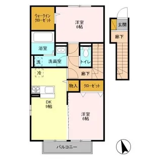 グランドステージ久保台 C【2階】の間取り