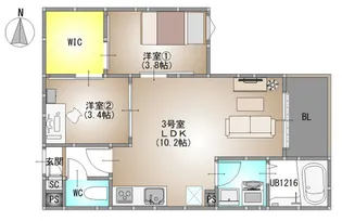 REGALEST 今【2階】の間取り