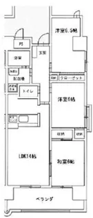 ハーモニー三幸【5階】の間取り