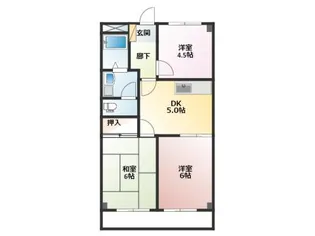 サニーハイツ本郷【1階】の間取り
