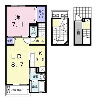 アバンティ永大【3階】の間取り