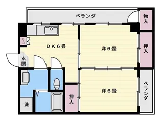 サンコーポ菩提樹【4階】の間取り
