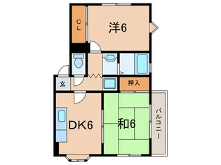 六甲パールハイツ【1階】の間取り