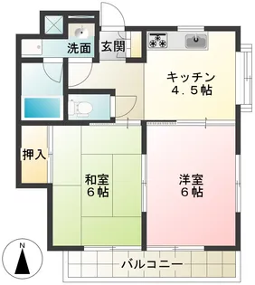 グリーンハイツ【2階】の間取り
