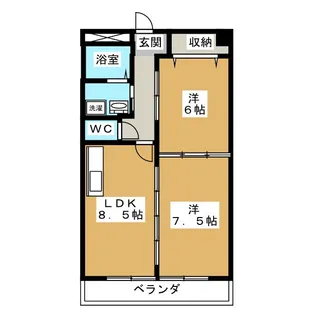 シャトレ桑名【4階】の間取り