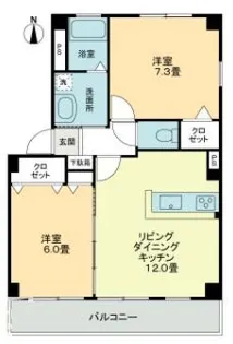 フォブールT・M【1階】の間取り