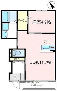 グランチェスタ・W【1階】の間取り