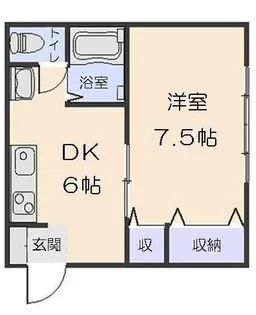 メゾン柏崎 旭堂13【1階】の間取り