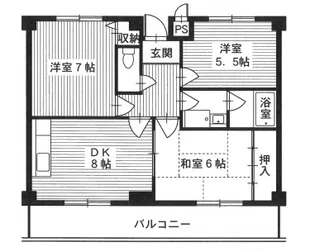 グレイス竹の内【3階】の間取り