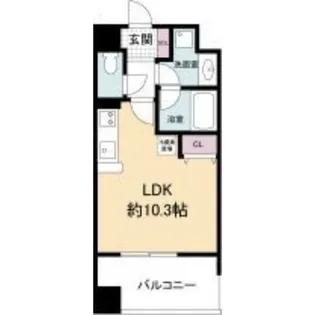 レジディア心斎橋ウエスト【2階】の間取り