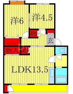 あびこハイマート【3階】の間取り
