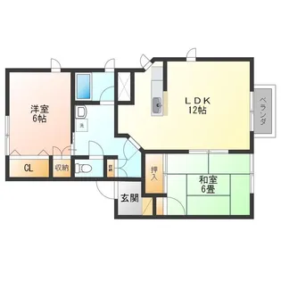 アミューF【1階】の間取り