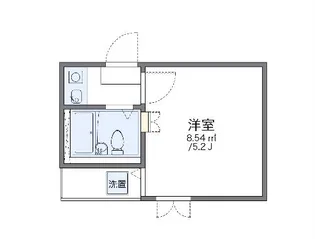 レオパレスKURATA【2階】の間取り