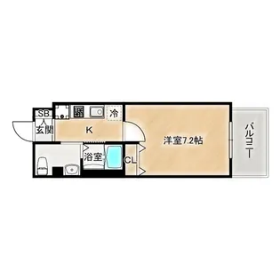 アドバンス大阪城東ブロード【4階】の間取り