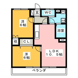 西荘ビル【1階】の間取り