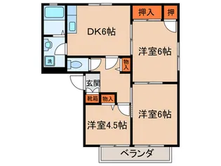 コスモアーク【2階】の間取り